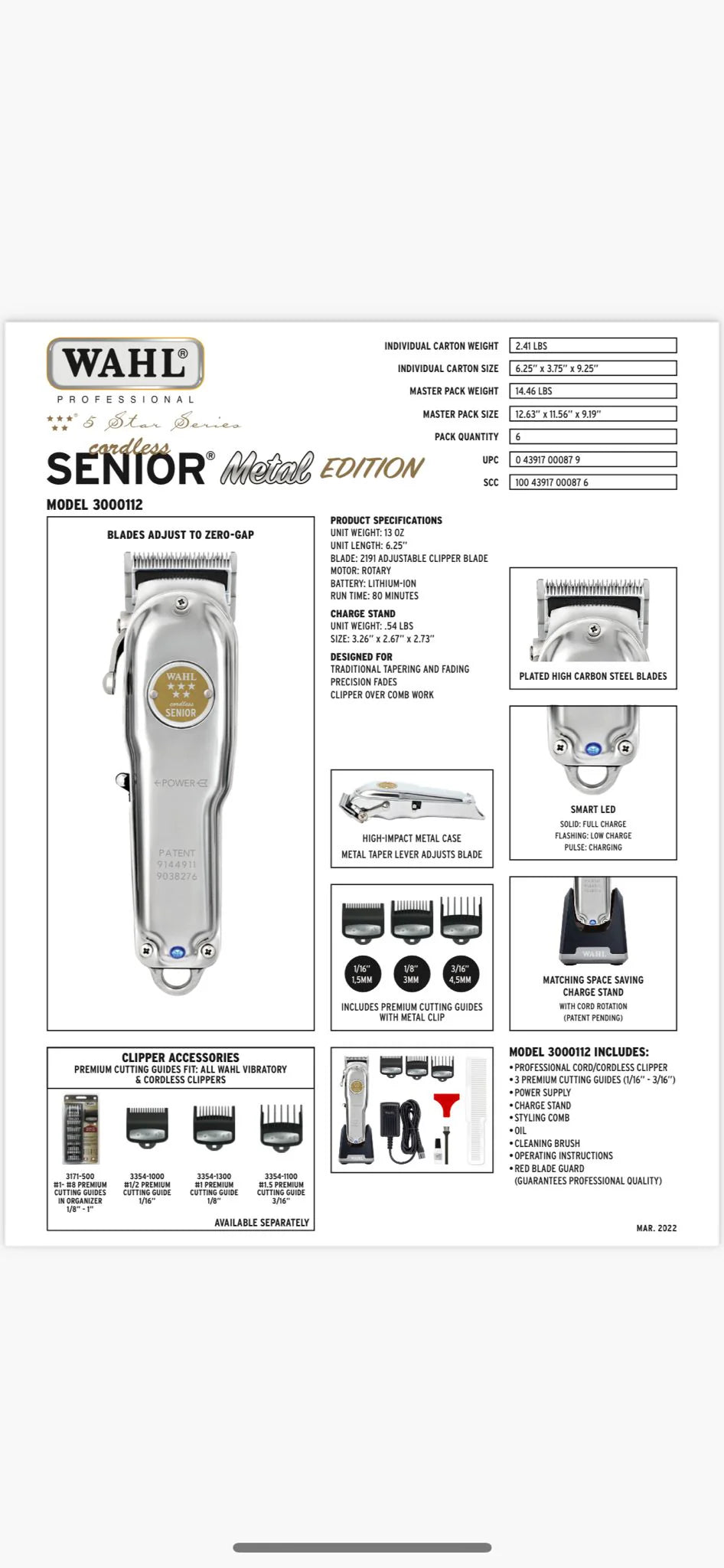 WAHL Senior